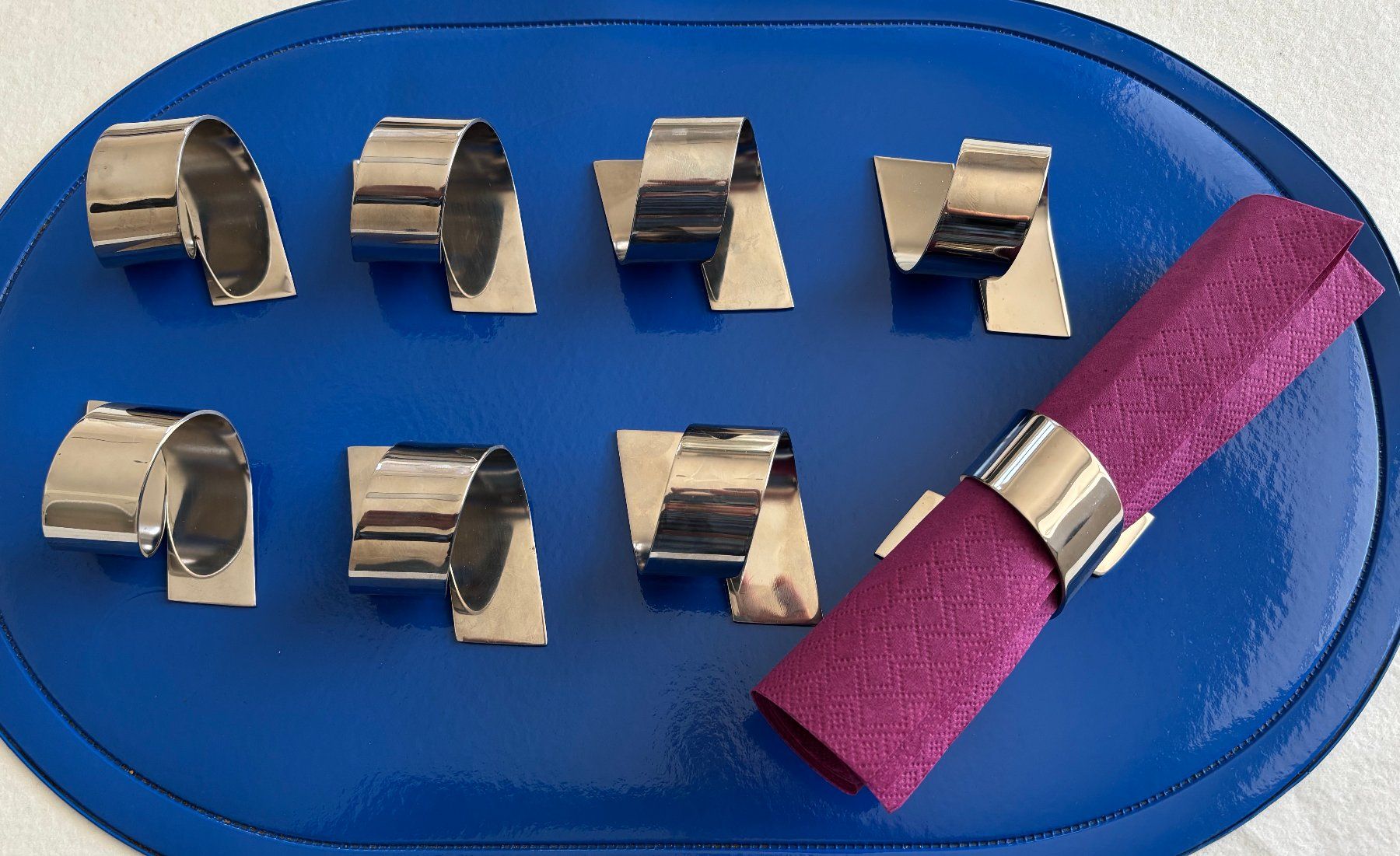 Altro in Decorazioni & Accessori: 8 Servietten-Ringe LUNASOL – Nuovo (secondo la descrizione) da Büetigen venduto da castellino
