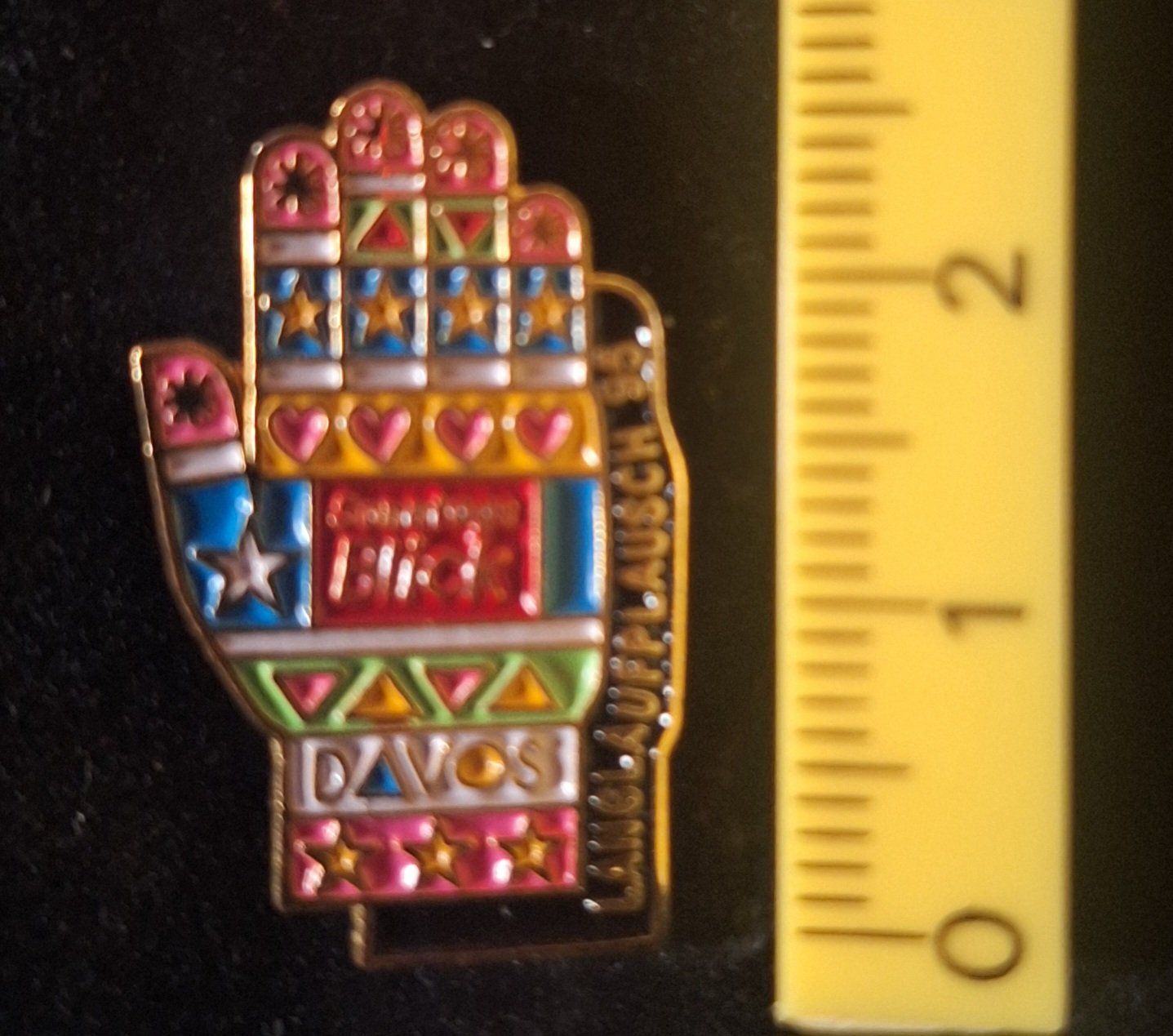Placchette & Badge: Pin Handmotiv DAVOS LANGLAUFPAUSCH 95 – Usato da Zug venduto da Sdoerfli
