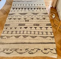 Alter Wollteppich Sand/Braun, 180x320, Familienbesitz