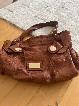Handtasche aus Leder, Top Zustand, Braun