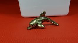 Goldener Delfin, Vintage Deko Figur, Sammlerstück 🐬