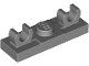 Lego Dark Bluish Gray Plate, Modified 1 x 3 28 Stück