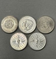 5 Gedenkmünzen Grossbritannien diverse Motive