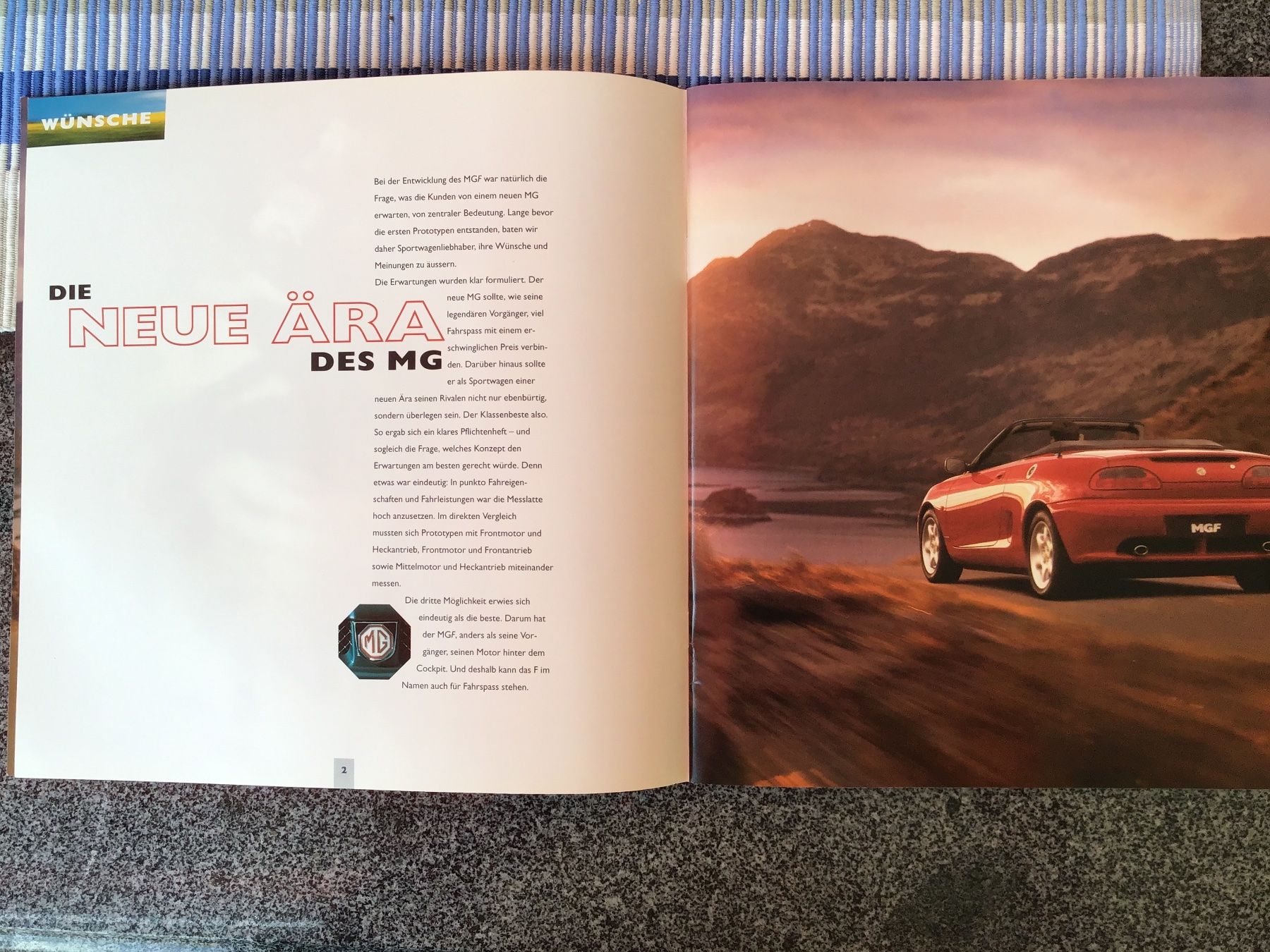 MG Documenti: MGF Verkaufsprospekt 30 Seiten Format ca. 26x26 cm – Usato da Scherzingen venduto da Starseller62 2