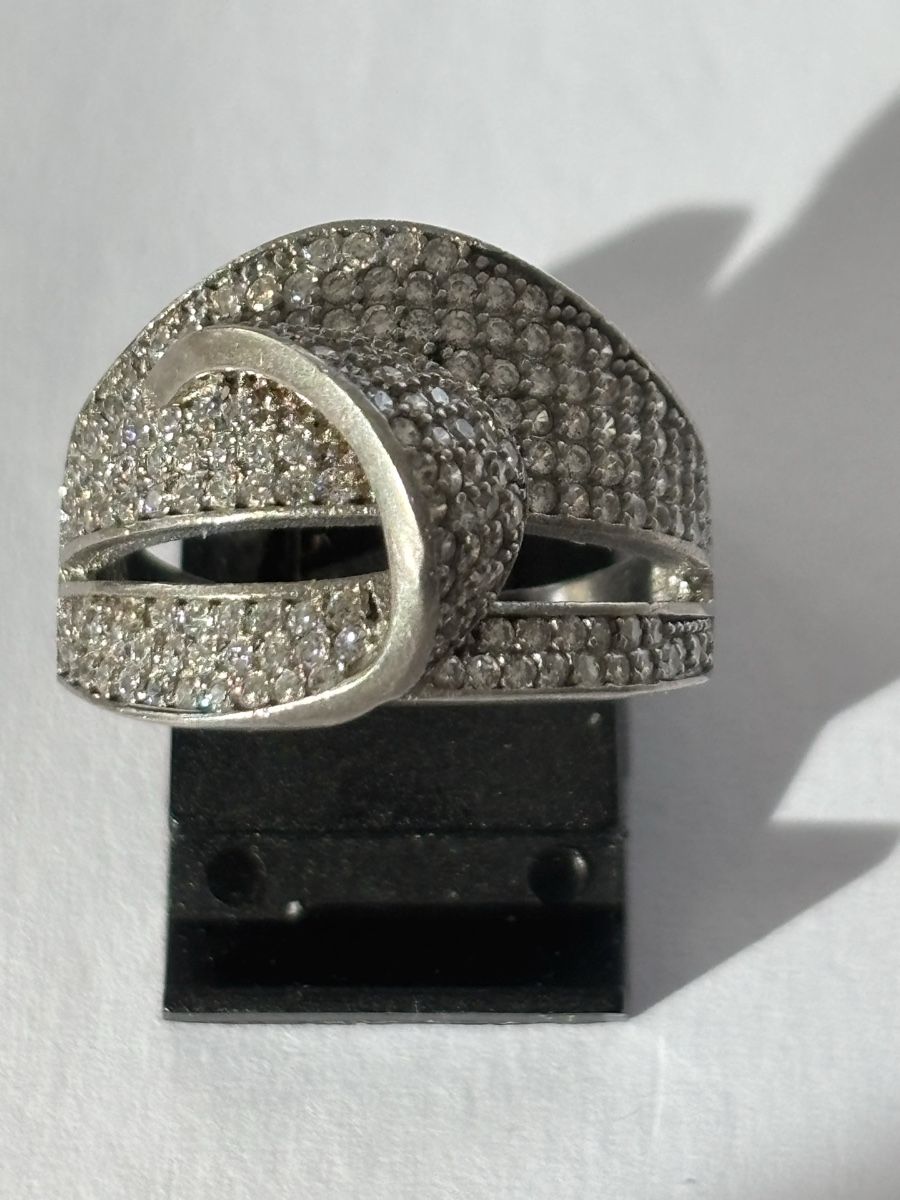 Ringe: Silberring S925 mit Zirkonia , Grösse 17,5 – Gebraucht aus Langnau am Albis von flusspflege 1