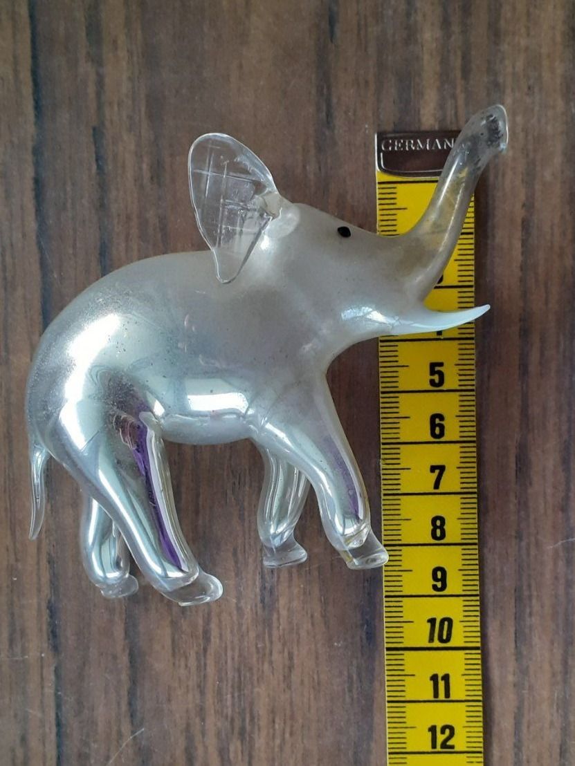 Statuette: Figur Glas Elefant Lauscha – Usato da Mörschwil venduto da antiksalon 9