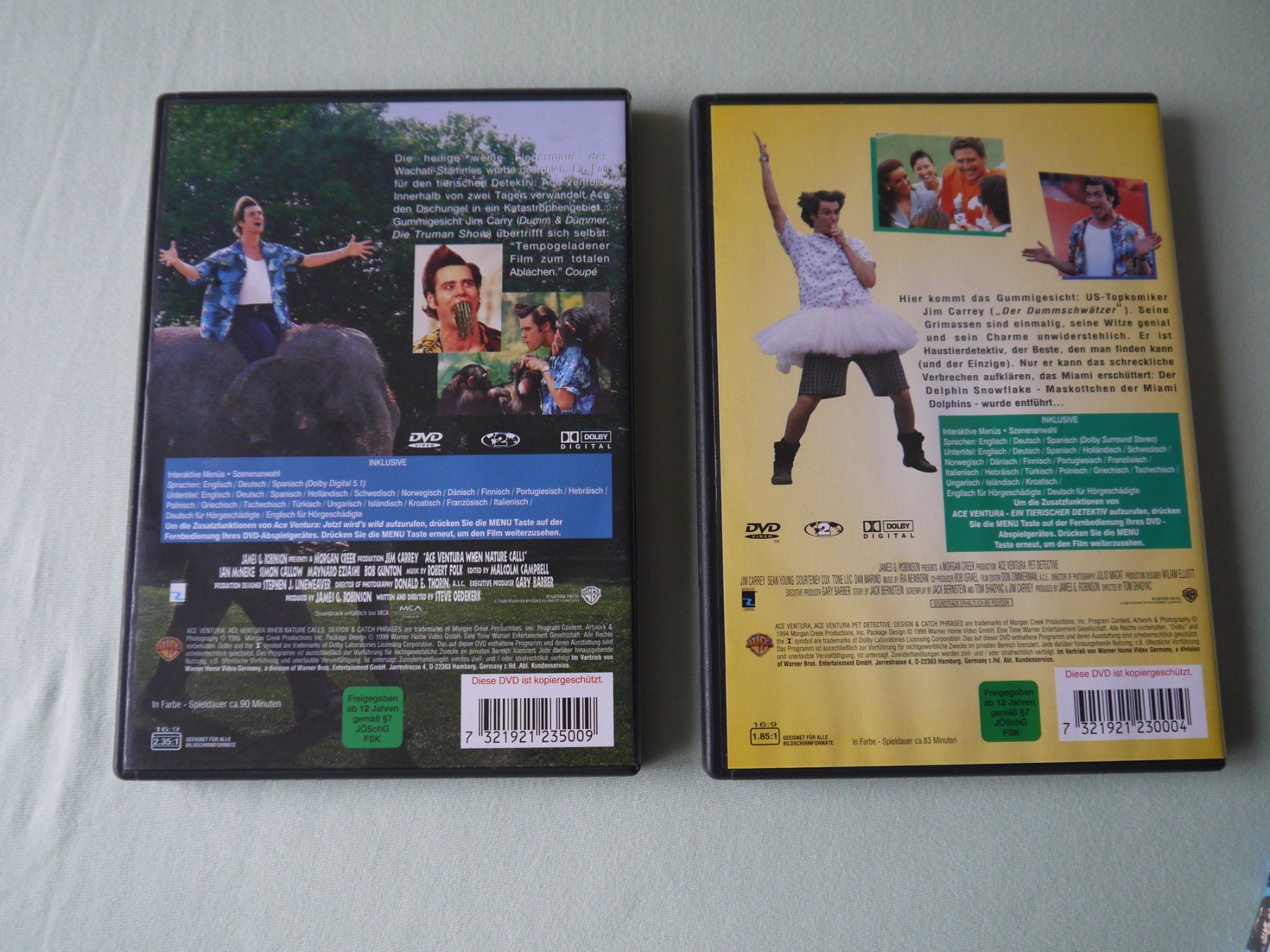 Tous les DVDs: ACE VENTURA 1+2 – D'occasion à Hagendorn par Blaf 1