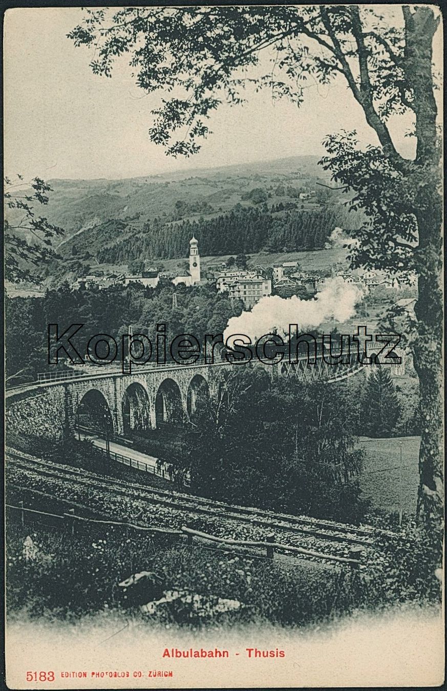 Cartoline postali: GR Thusis - Albulabahn - Rhätische Bahn RhB – Nuovo (secondo la descrizione) da Schindellegi venduto da stationary