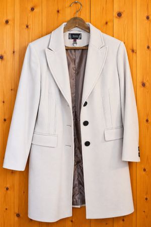 Damen Mantel YESSICA beige Wollmix Grösse 42