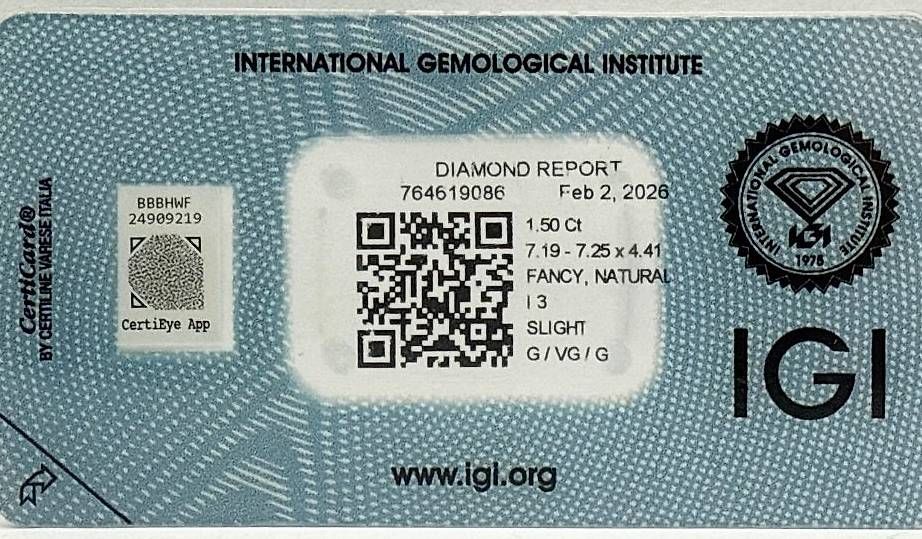 Pietre preziose: Diamant: Fancy Light Yellow, 1.5ct – Usato da Lengwil venduto da Gastman45 1
