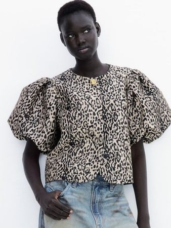 HM - Bluse mit Ballonärmeln