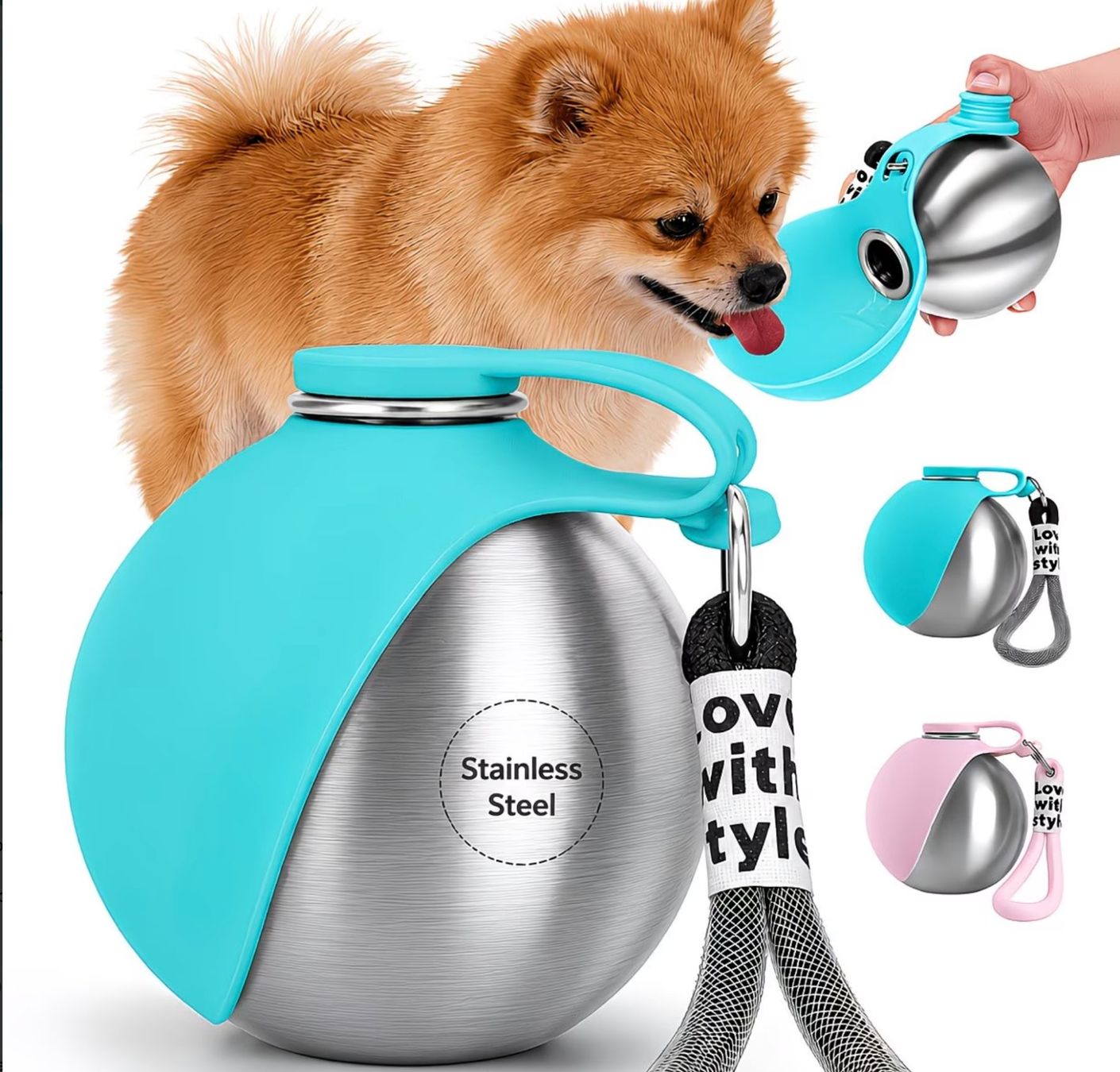 Ciotole: 2-in-1 Hunde Trinkflasche mit integriertem Napf – Nuovo e nell'imballaggio originale da Reinach BL venduto da Deinfashion 1