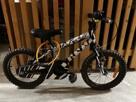 Kinderfahrrad schwarz weiss gemustert guter Zustand
