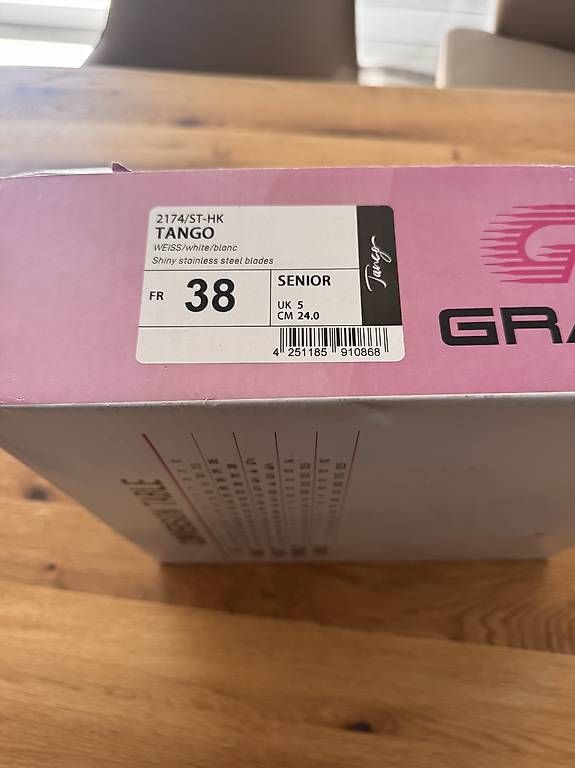 Graf Schlittschuhe: Eislaufschuhe Tango gr.38 – Gebraucht aus Fürigen von Dkneu 3