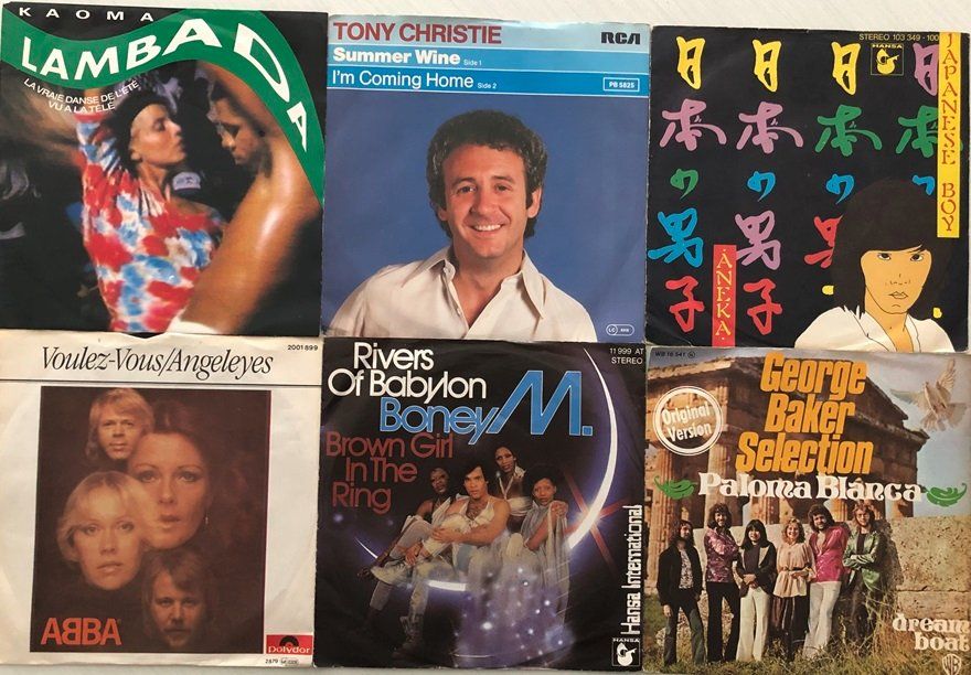 Dischi in vinile: 6x Vinyl-Singles – Pop – Usato da Grüningen venduto da azulmarron