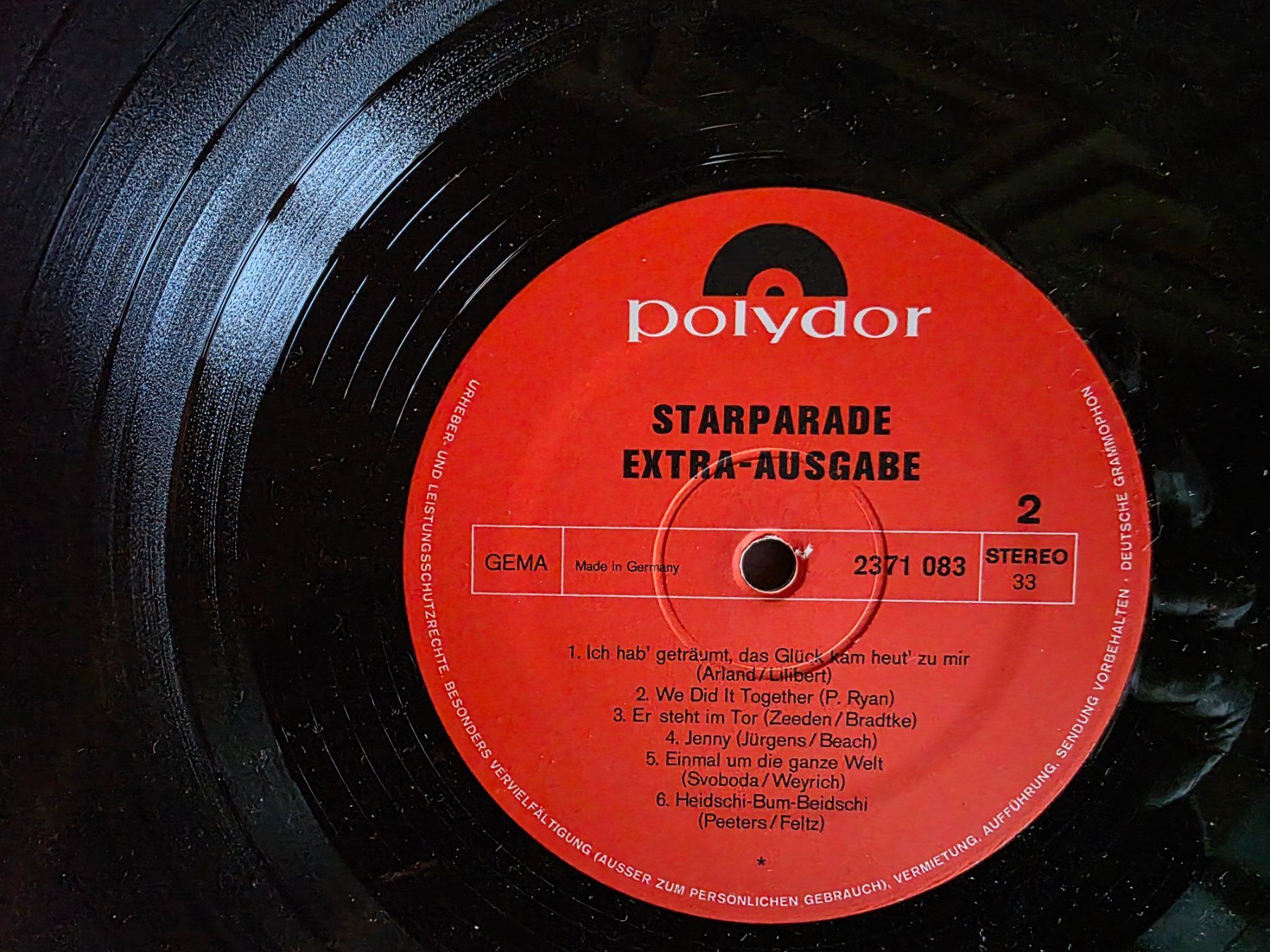 Dischi in vinile: LP: Starparade Extra Ausgabe Polydor 2271083 – Usato da Walterswil BE venduto da Lonitti 1