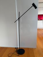Schwarze Stehlampe / Leselampe – verstellbar – GU10 LED