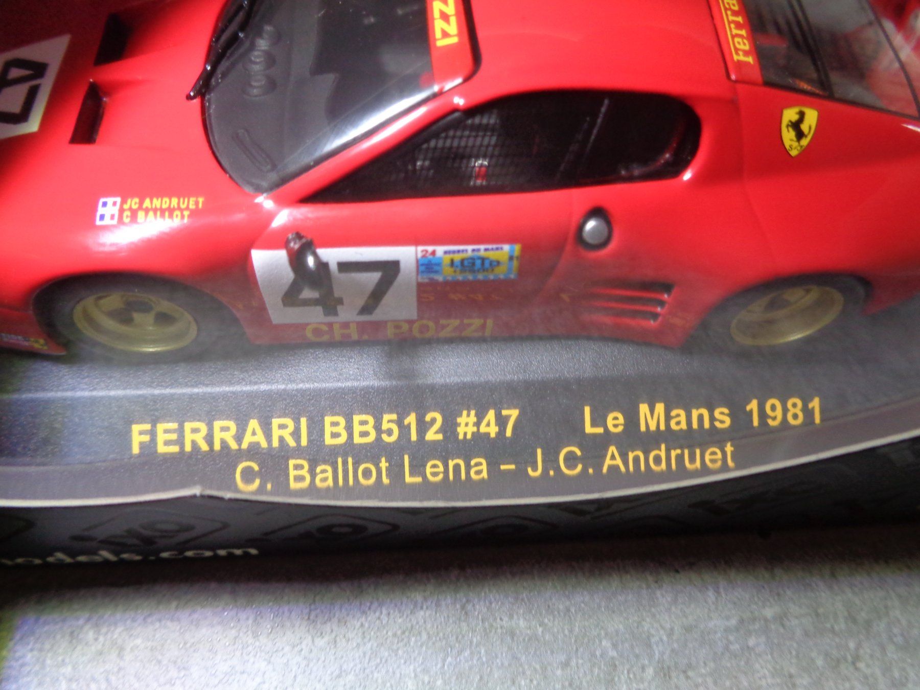 Ferrari Modellini d'auto: Ixo 1:43 Ferrari BB512 24 Heures du Mans 1981 – Nuovo e nell'imballaggio originale da Reconvilier venduto da rallycar 4
