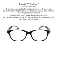 Lesebrille Zebra braun +1.0