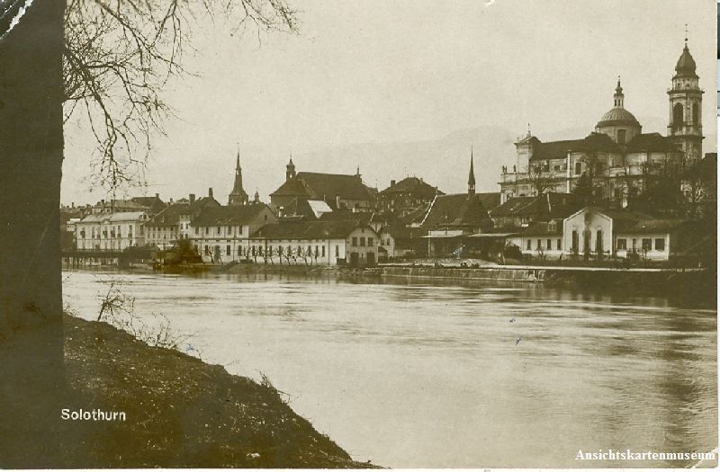 Ansichtskarten: Solothurn - Aare Fotokarte + 1920 – Gebraucht aus Emmenbrücke von teestube