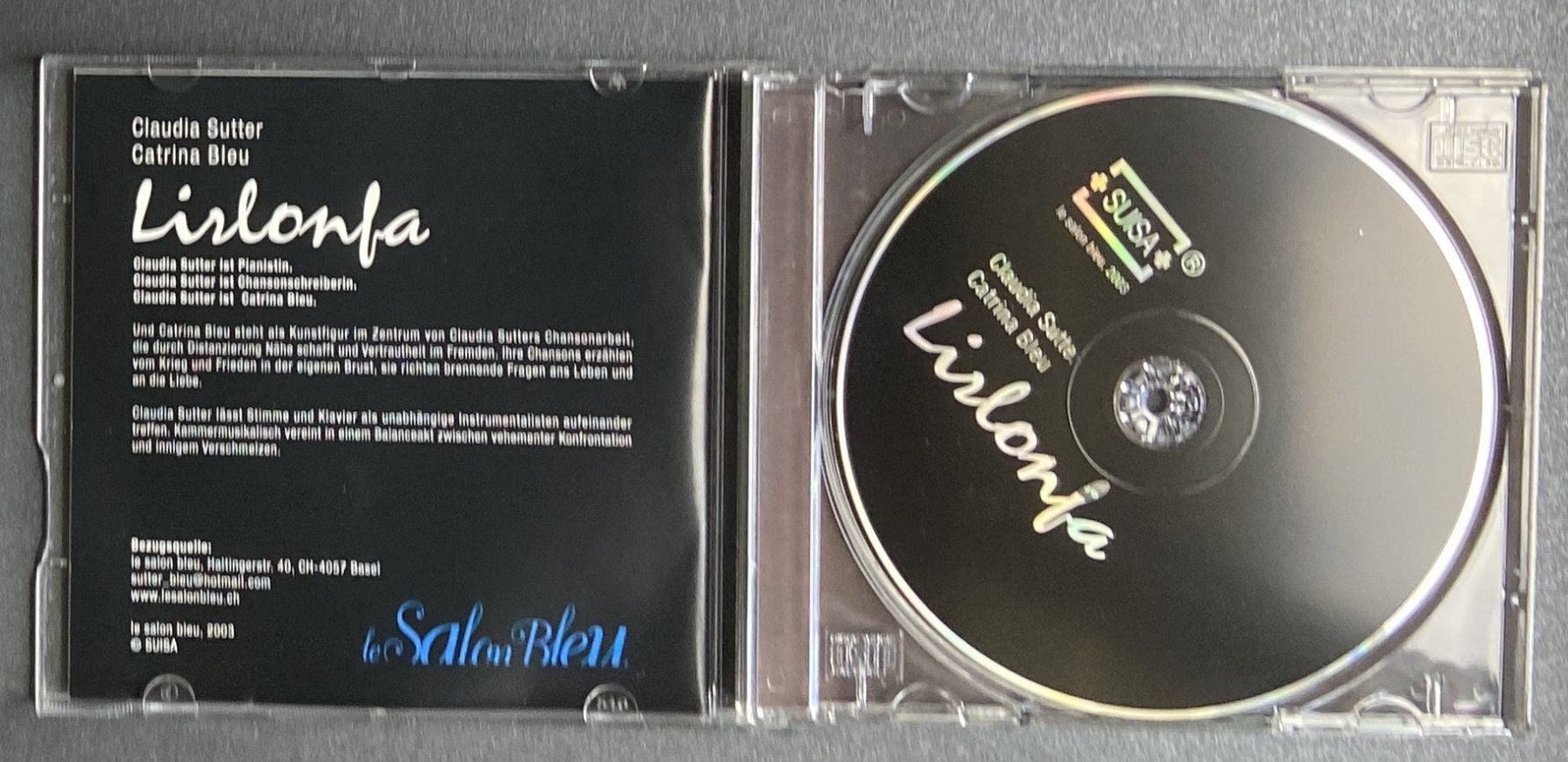 CDs: Klassik CD Claudia Sutter / Caterina Bleu "Lirlonfa" – D'occasion à Böckten par Hansi36 1