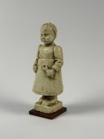Erich HERMES (1881-1971) Statua bambina d'epoca