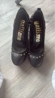 Ballerines Galliano Noires Cloutées, Taille 38 - Élégant