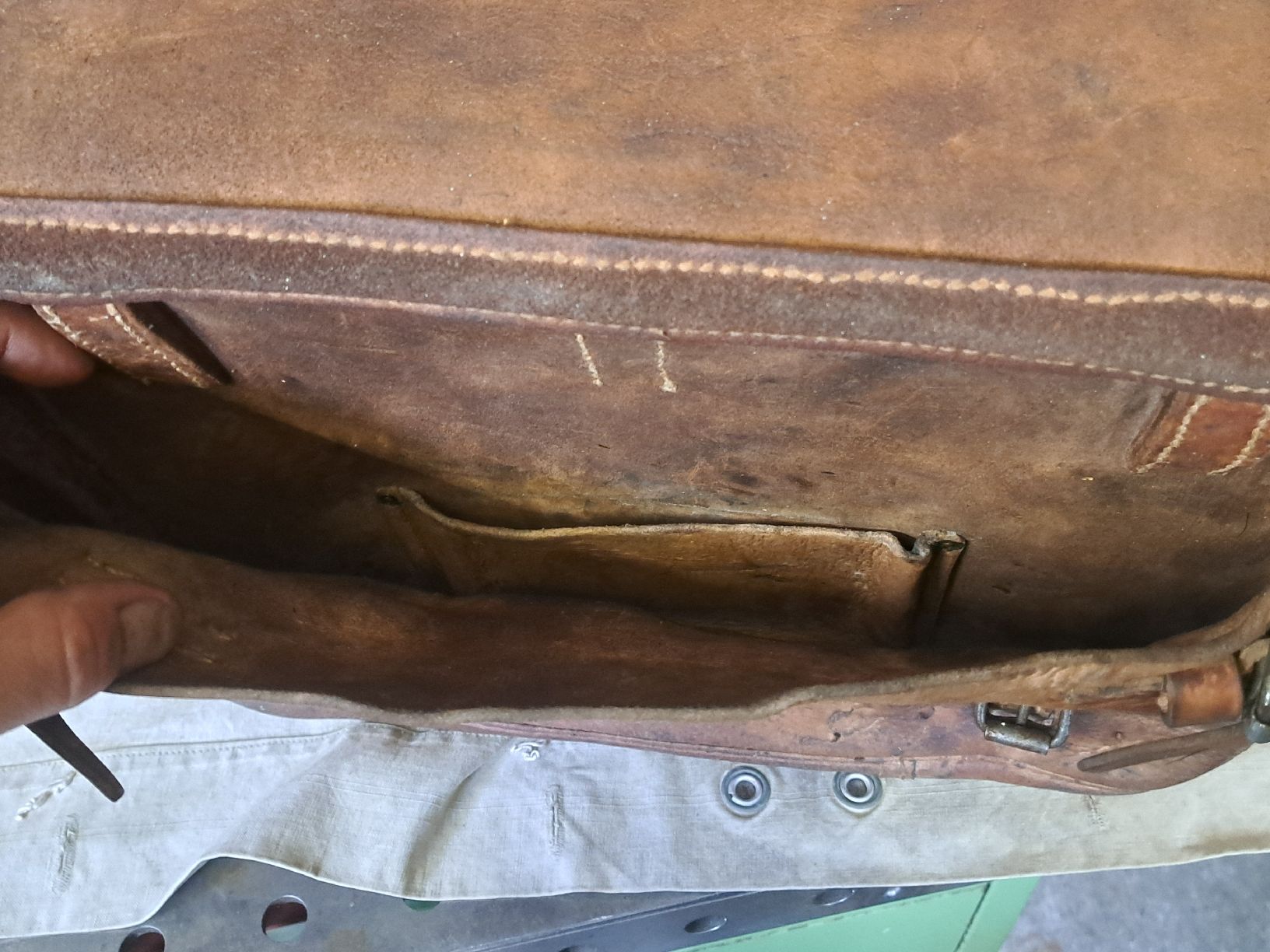 Schweizer Armee Borse: 2.WK Schweiz Armee Train Satteltaschen  – Usato da Muotathal venduto da s_spiess 7