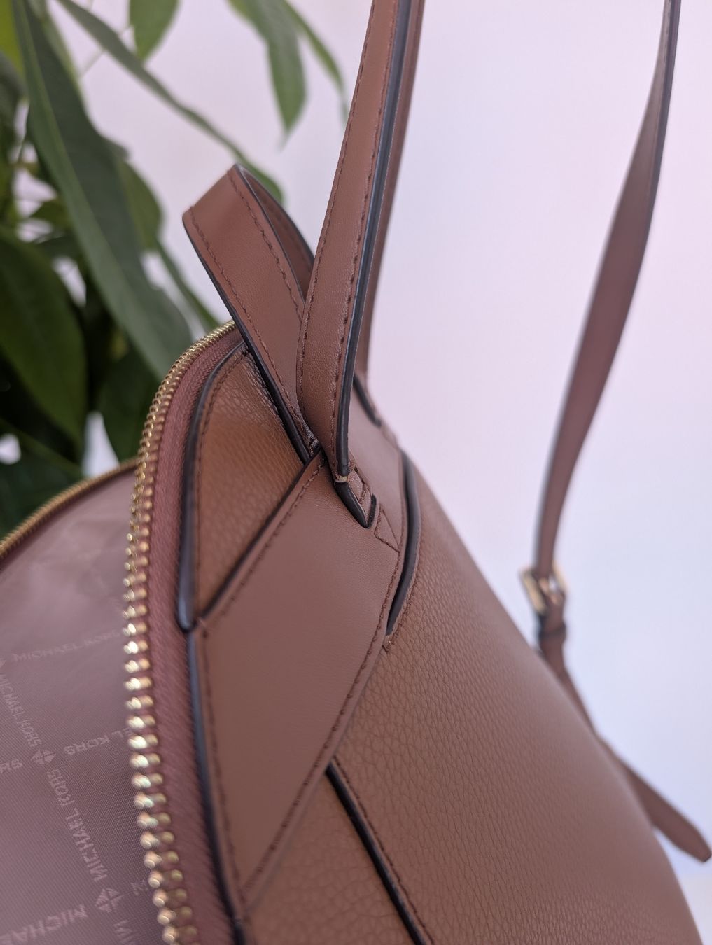 Michael Kors Rucksäcke: Michael Kors Rhea Rucksack, Leder, Cognac – Gebraucht aus Wettswil von tke_xt9q 9