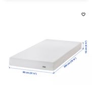 Ikea Matratze ABYGDA 80x200cm Härtegrad mittel,neuwertig