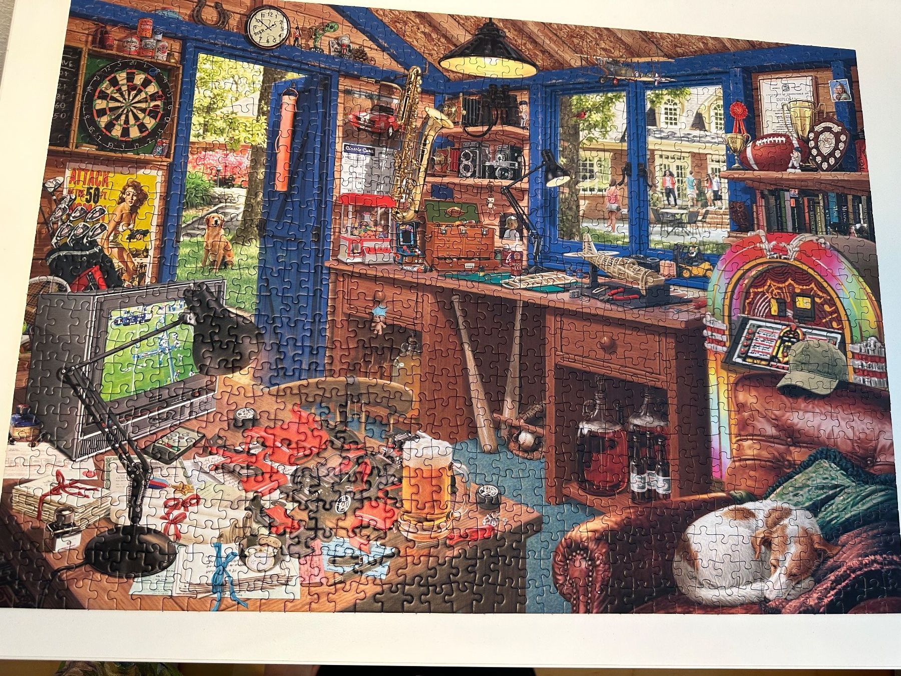 Puzzles: Schmidt 1000 Secret Puzzle "Vaters Werkstatt" – Gebraucht aus Zürich von babssusch 1