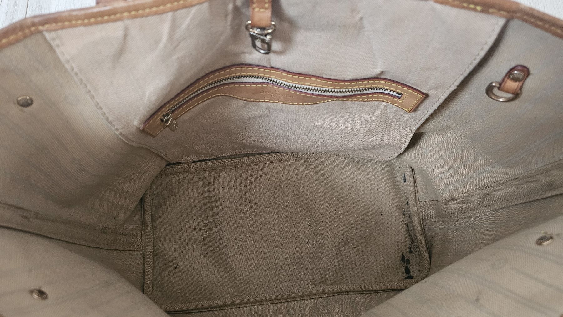 Louis Vuitton Borse da donna: Louis Vuitton Neverfull MM Damier Azur – Usato da Ruppoldsried venduto da Skycatcher0 1