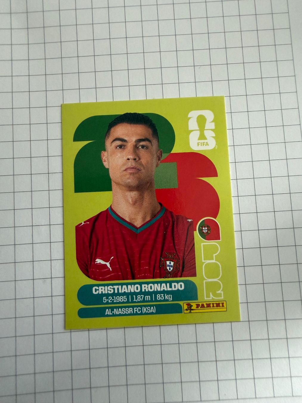 Panini Carte collezionabili: Panini Cristiano Ronaldo POR 15 – Nuovo e nell'imballaggio originale da Trimbach venduto da ano_6dkk