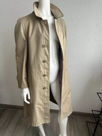 Reversible wool trench beige braun