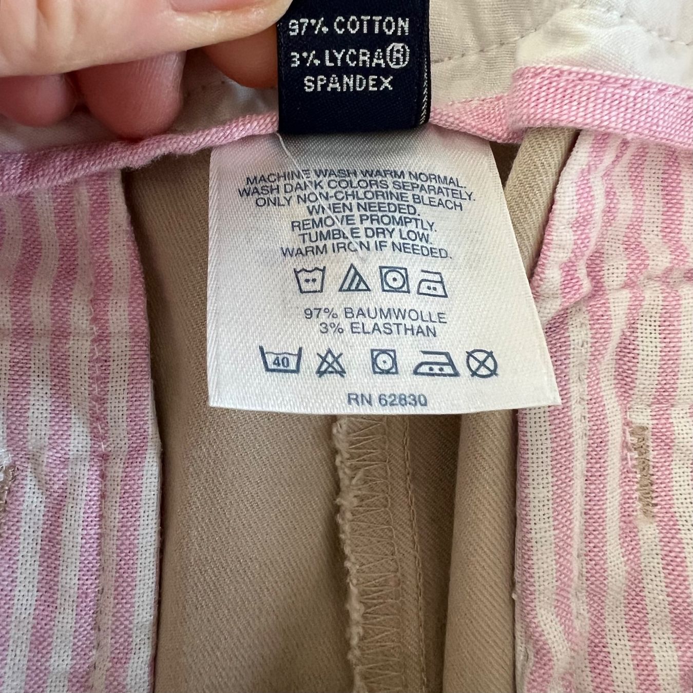 Pantalons: beige LANDS’ END Hose | Baumwolle & Elastan – D'occasion à Zürich par ClosetQueen 9
