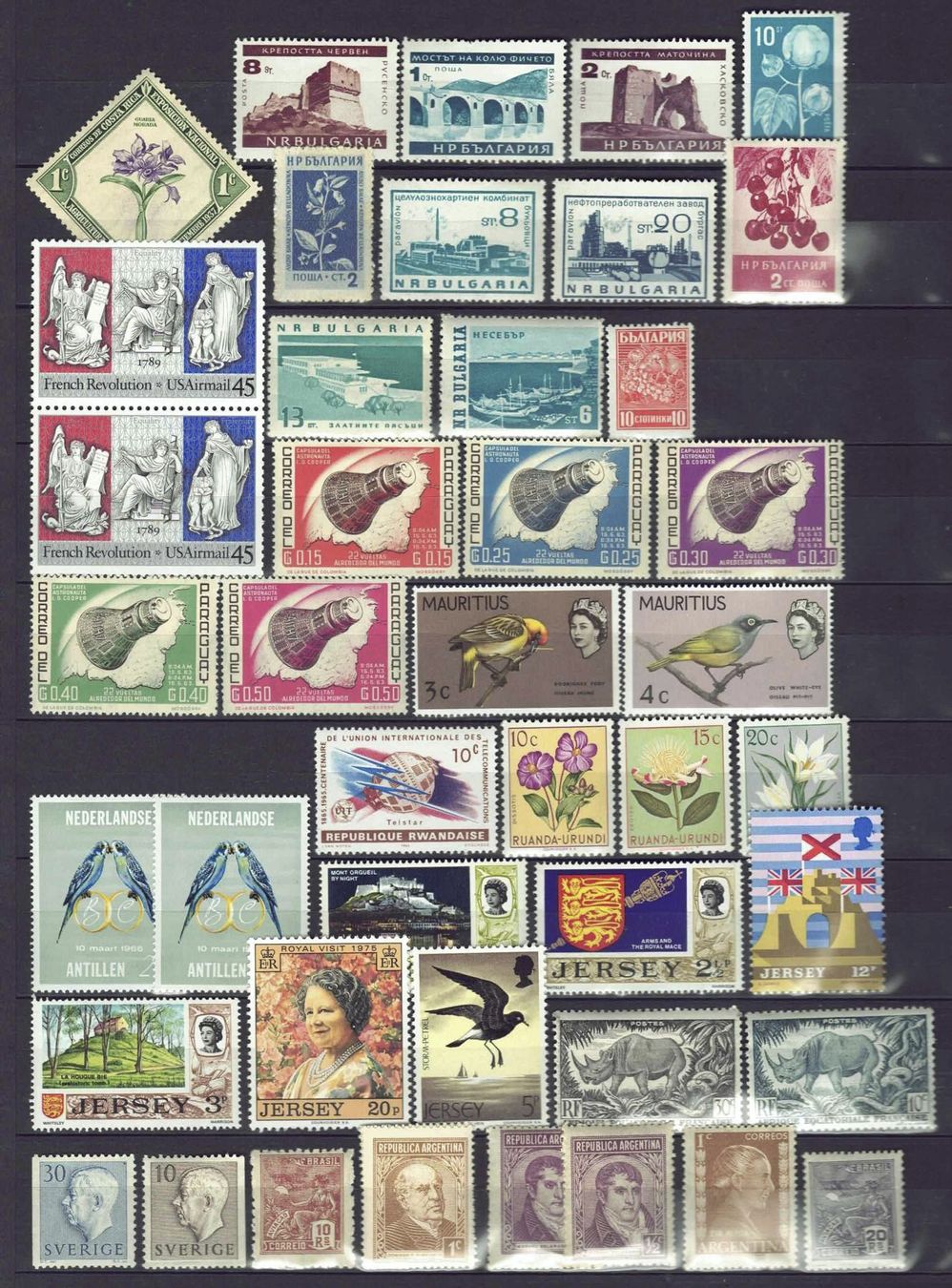Tous les timbres: Allerlei einmal um die halbe Welt postfr** – D'occasion à Basel par Pfefferschootte 1