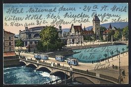 Zürich, Bahnhof und Schweiz. Landesmuse