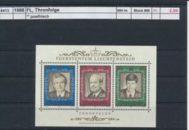 1988 FL, "Thronfolge" - Block, ** postfrisch