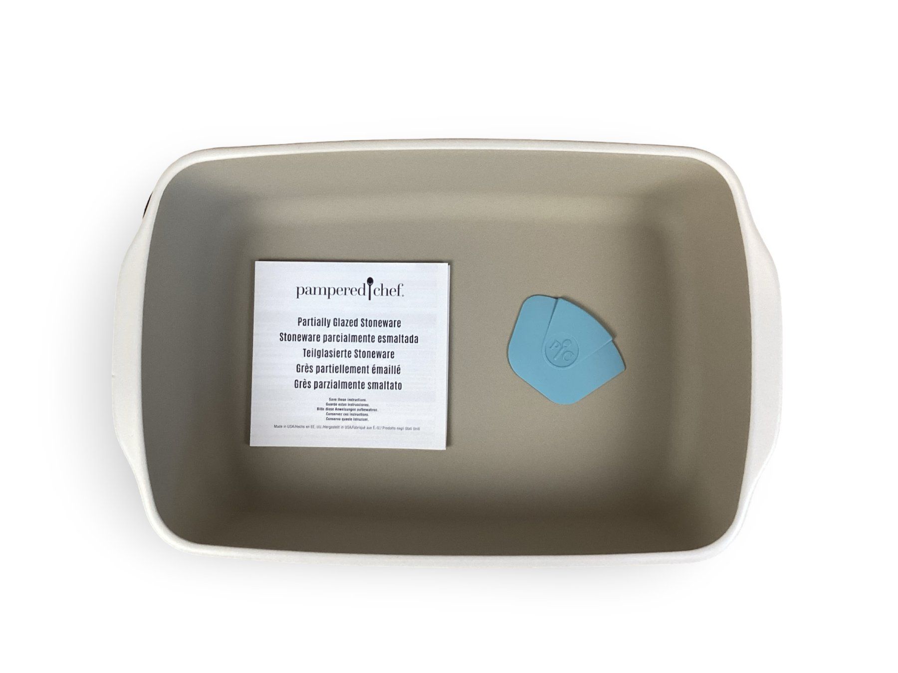 Teglie da forno: PAMPERED CHEF Stone Rectangular Baker – Nuovo e nell'imballaggio originale da Zürich venduto da Restwert_Zuerich 2