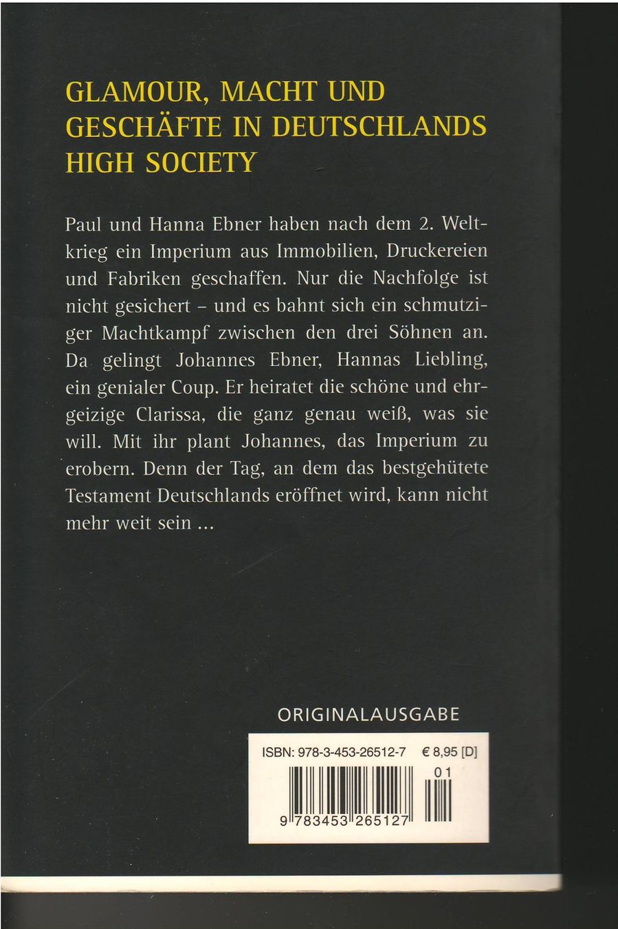 Bücher: Karin Dietl-Wichmann  -  Die Erben – Gebraucht aus Lyss von Zon 1