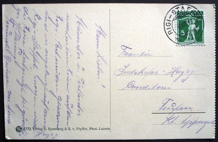 Cartoline postali: RIGI-STAFFEL – Usato da Jona venduto da philajona 1