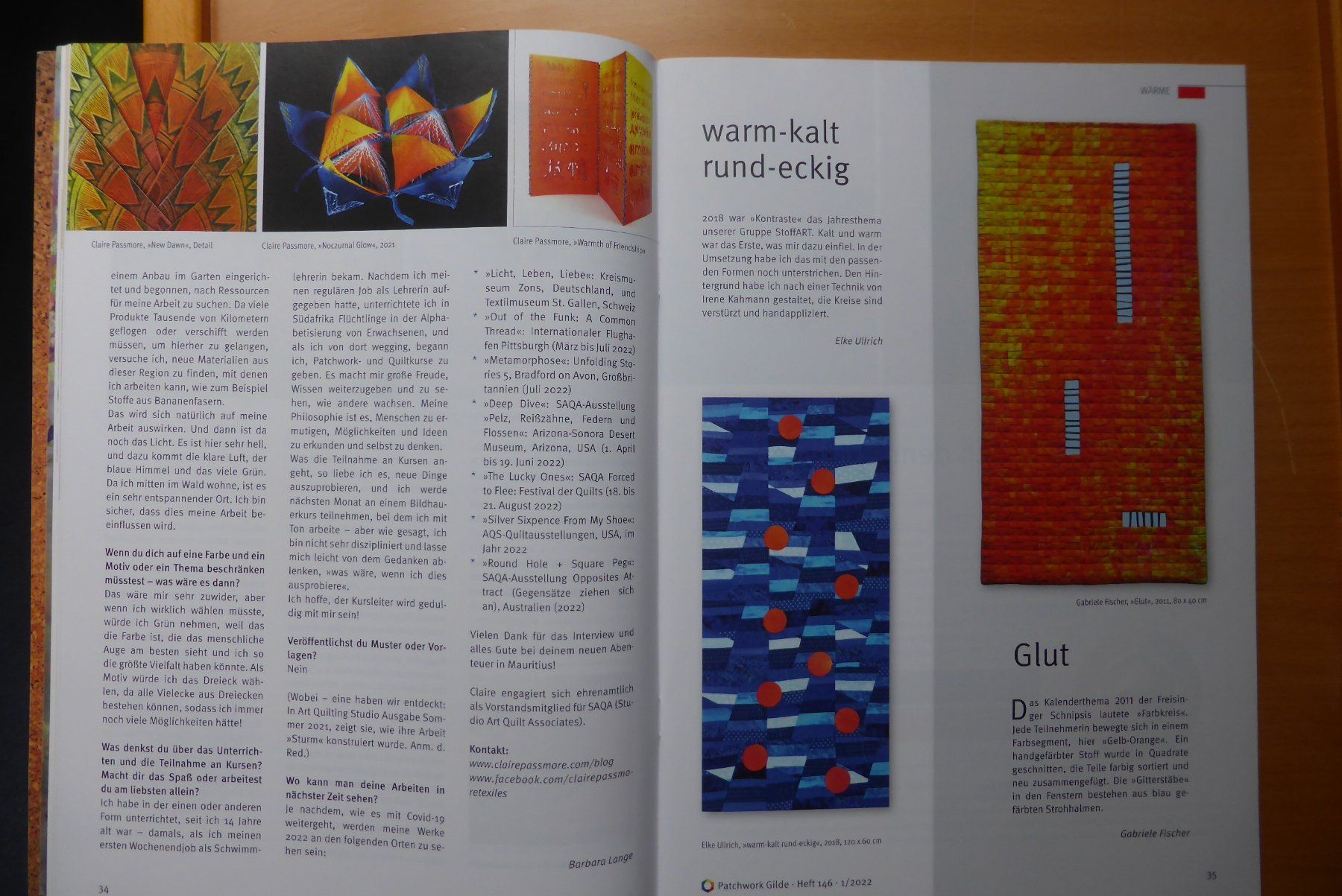 Riviste & Magazine: Magazin - Patchwork Gilde - Thema: Wärme – Usato da Brunnadern venduto da pinkfaden 2