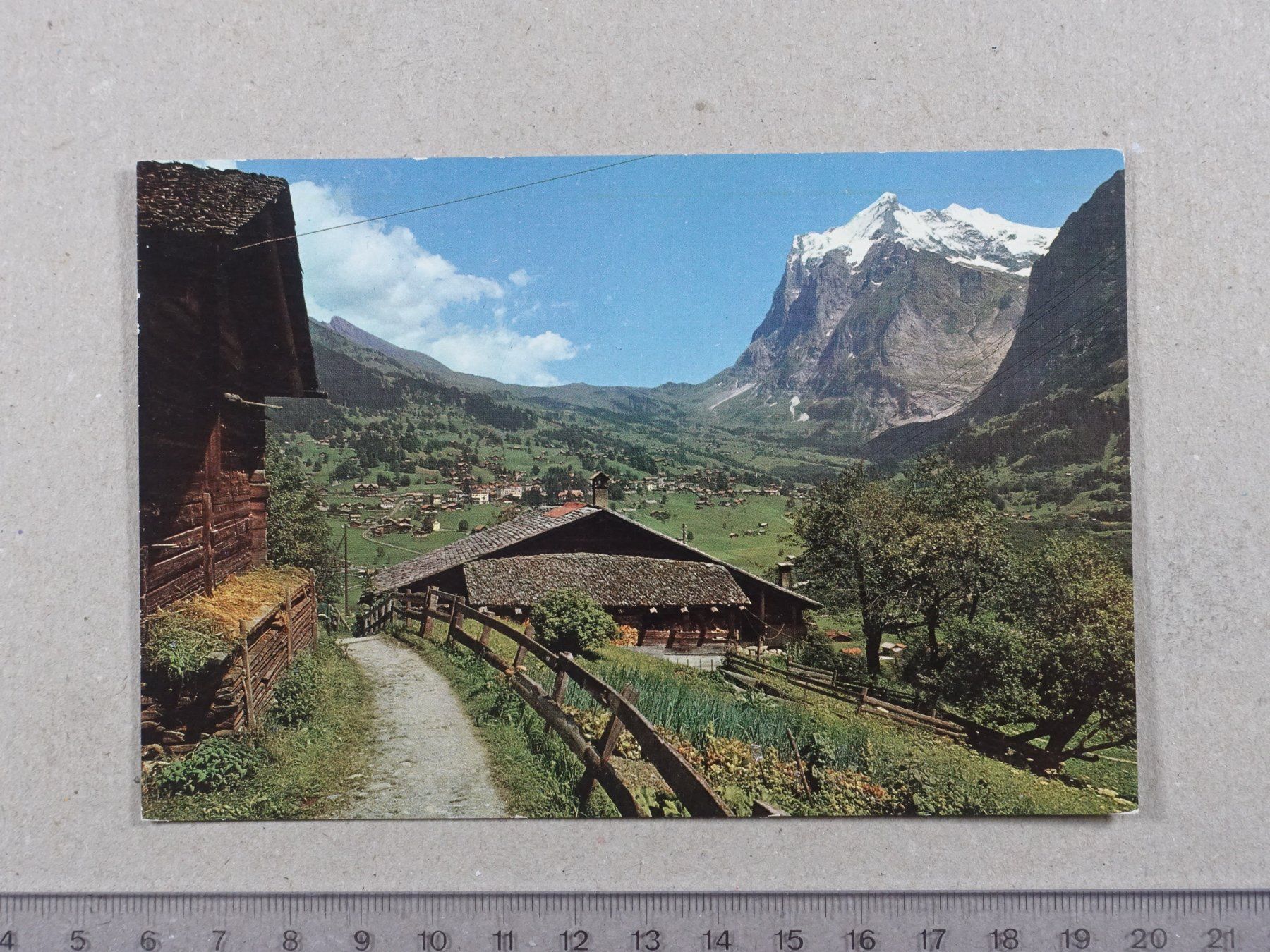 Cartoline postali: Grindelwald, Wetterhorn – Usato da Lenzburg venduto da fh1