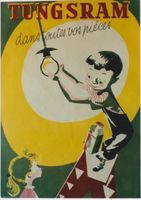 TUNGSRAM AMPUOLES ENFANTS c.1955 Affiche originale