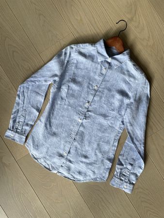 Kiwi Saint Tropez CHEMISE LIN Blue (TAILLE- XS)