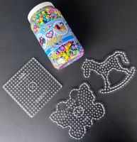 Hama Maxi mit ca. 1400 bunten Perlen und 3 Steckplatten