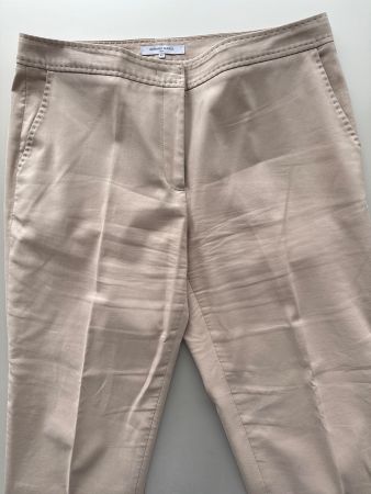 Gerard Darel Paris Beige Cotton Summer Trousers FR 44