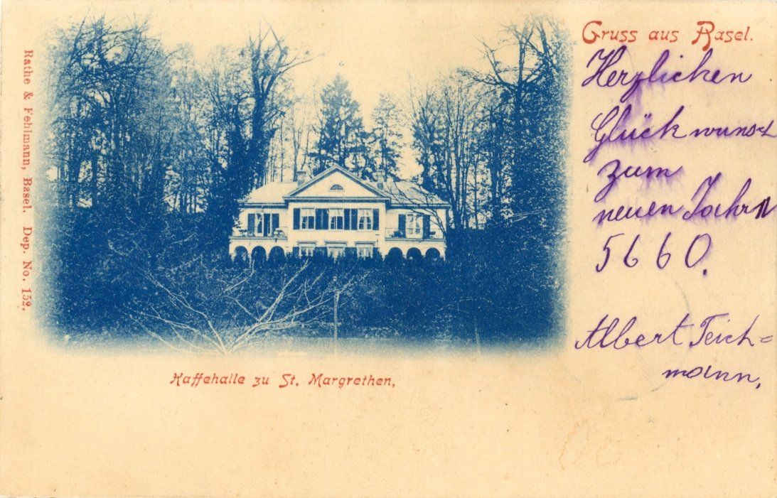 Cartoline postali: St. Margrethen   BS   -    KAFFEEHALLE       um 1899 – Usato da Brig venduto da Valcards54
