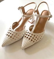 Sandalen Slingbacks weiss NEU
