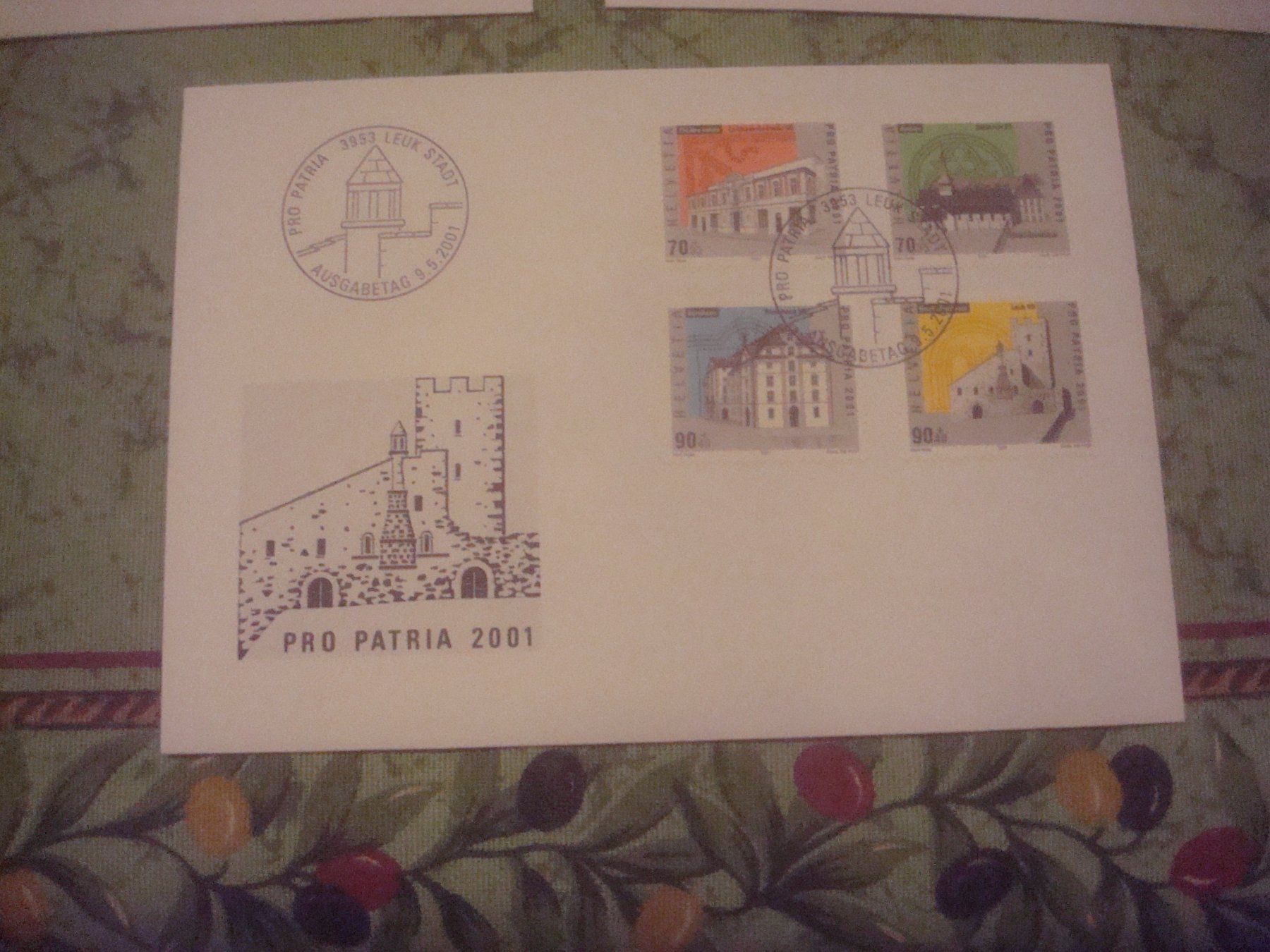 Tutti i francobolli: PP 2001 FDC Serie AB NUR 75 RP – Usato da Gordola venduto da Polentaefung